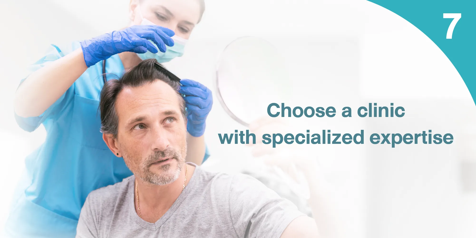 Choose a clinic that specializes in men’s hair restoration
