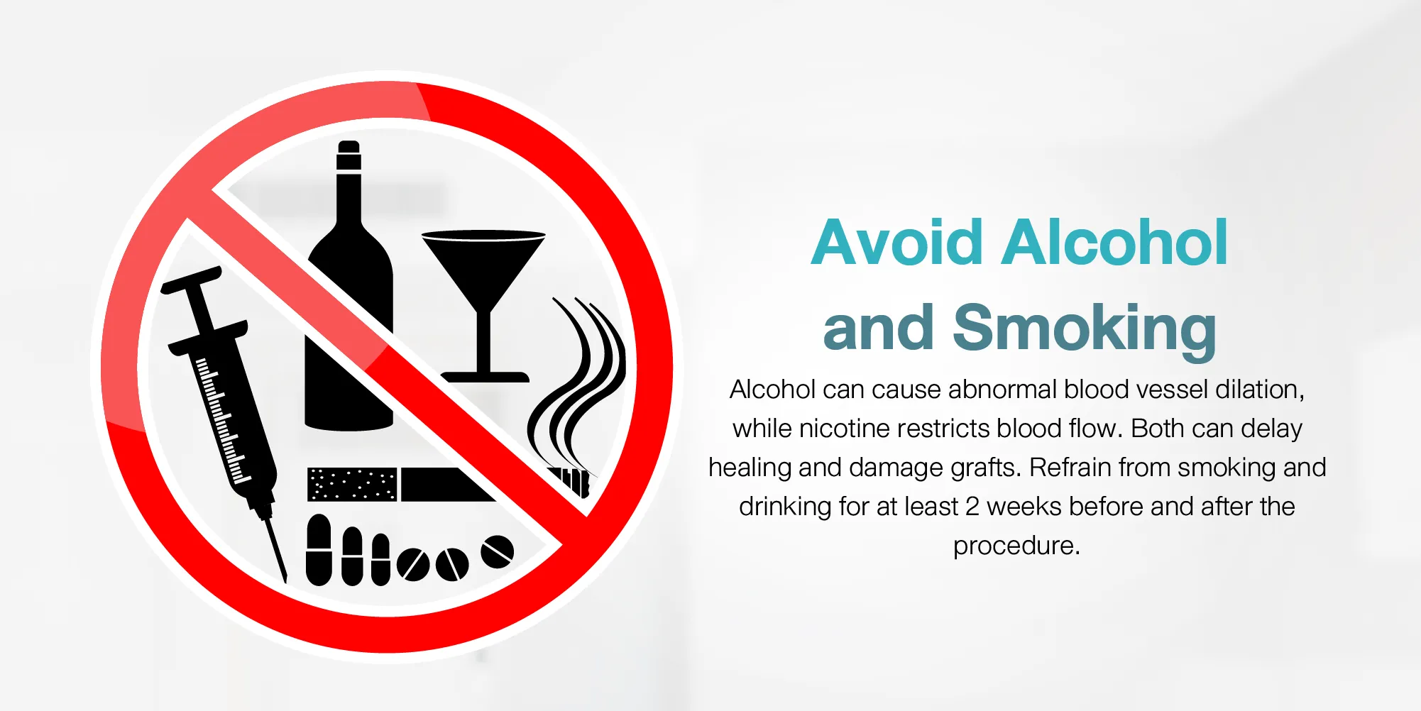 Avoid Alcohol and Smoking
