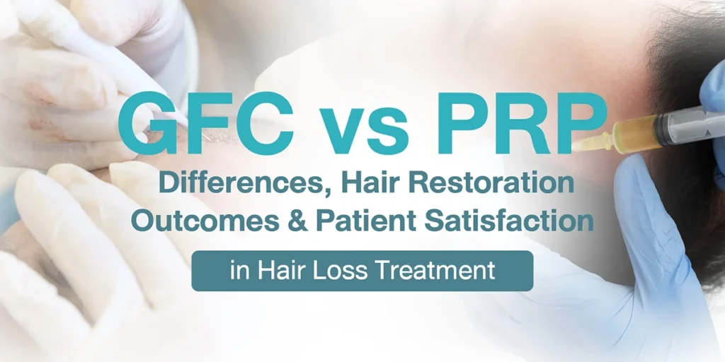 GFC vs PRP Differences, Hair Restoration Outcomes & Patient Satisfaction in Hair Loss Treatment