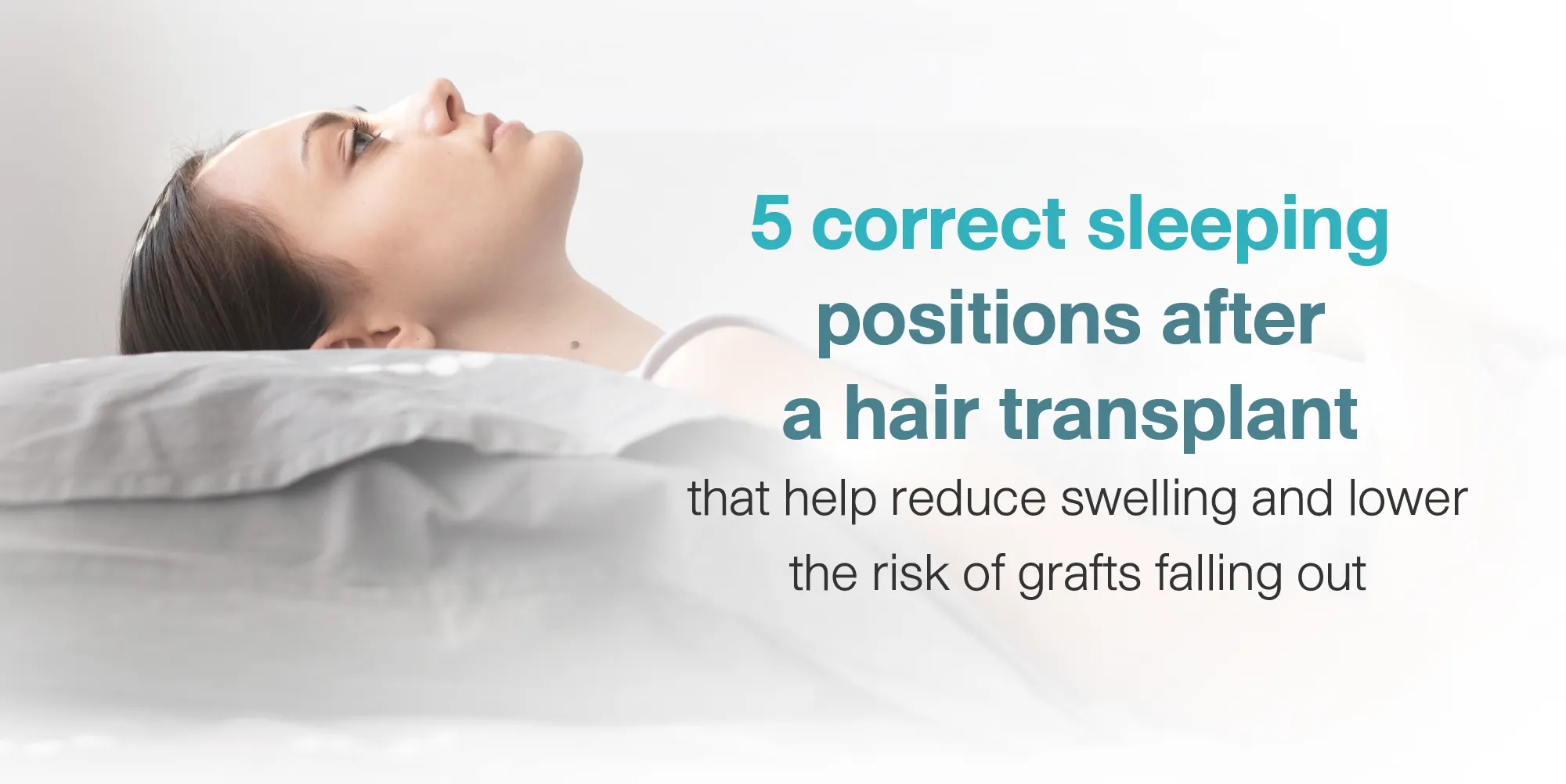 5 correct sleeping positions after a hair transplant that help reduce swelling and lower the risk of grafts falling out