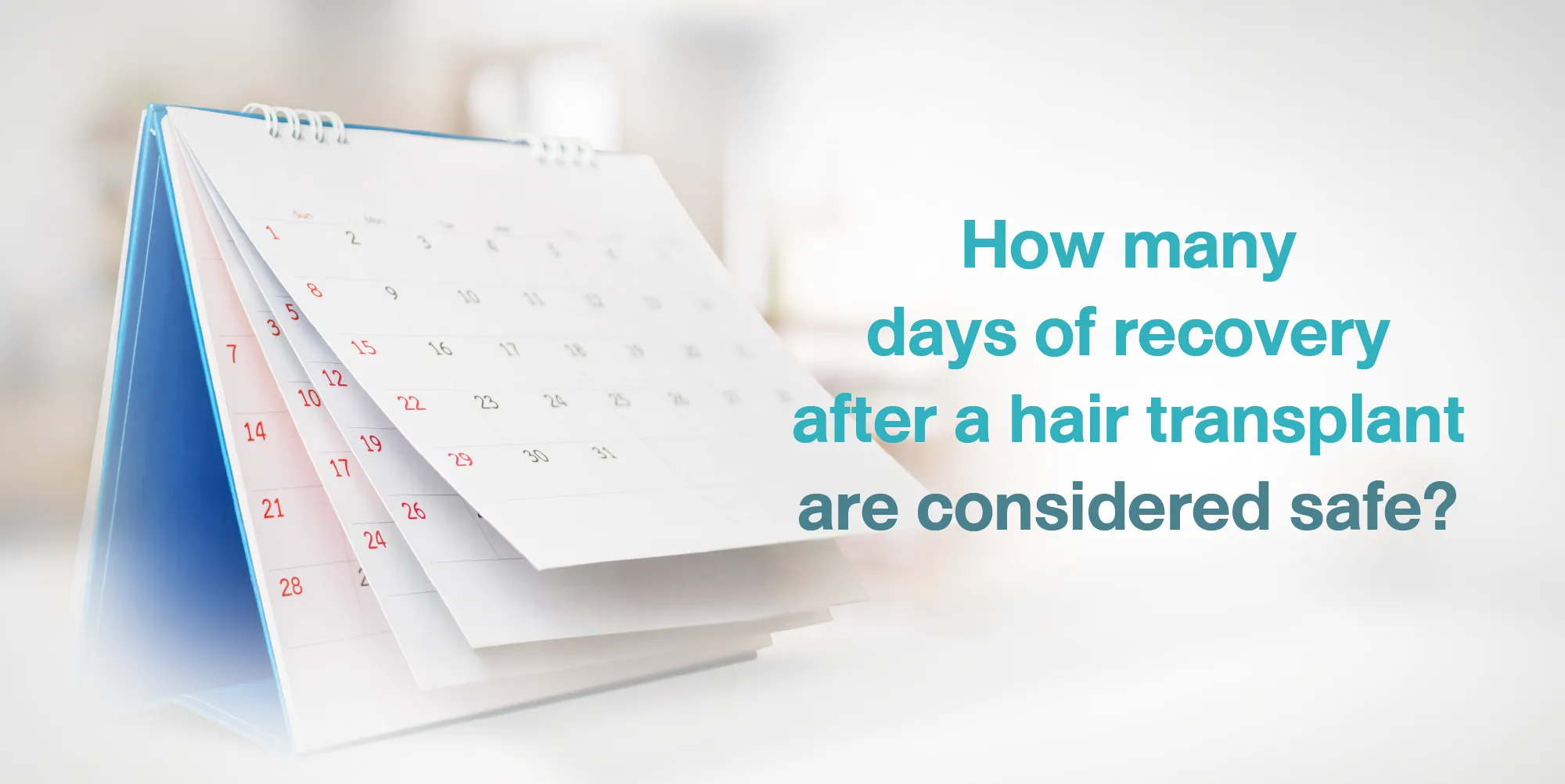 How many days of recovery after a hair transplant are considered safe
