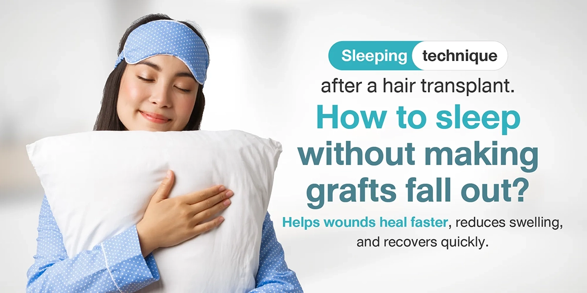 Sleeping technique after a hair transplant. How to sleep without making grafts fall out Helps wounds heal faster, reduces swelling, and recovers quickly