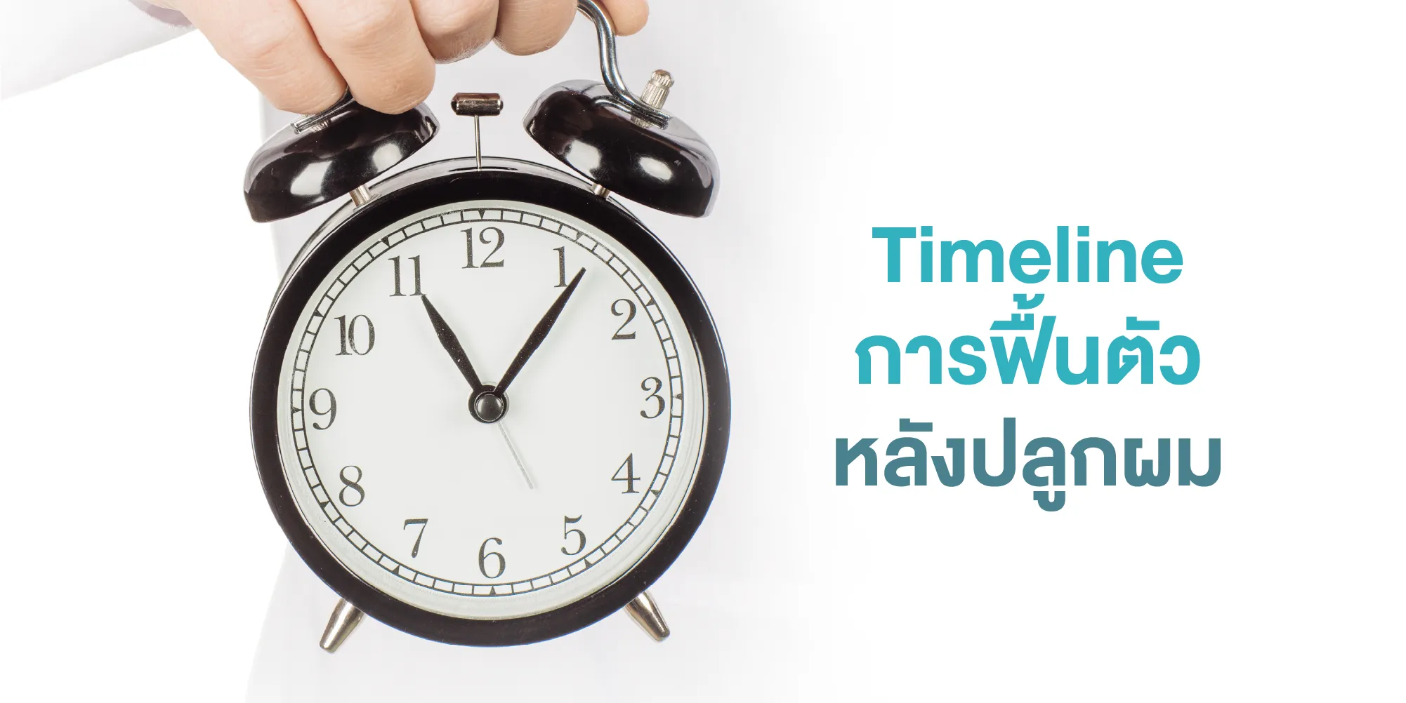 Timeline การฟื้นตัวหลังปลูกผม