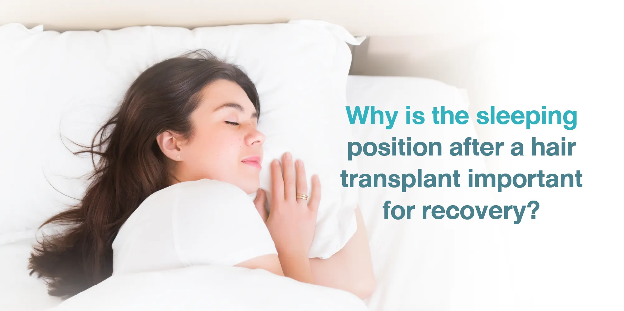 Why is the sleeping position after a hair transplant important for recovery